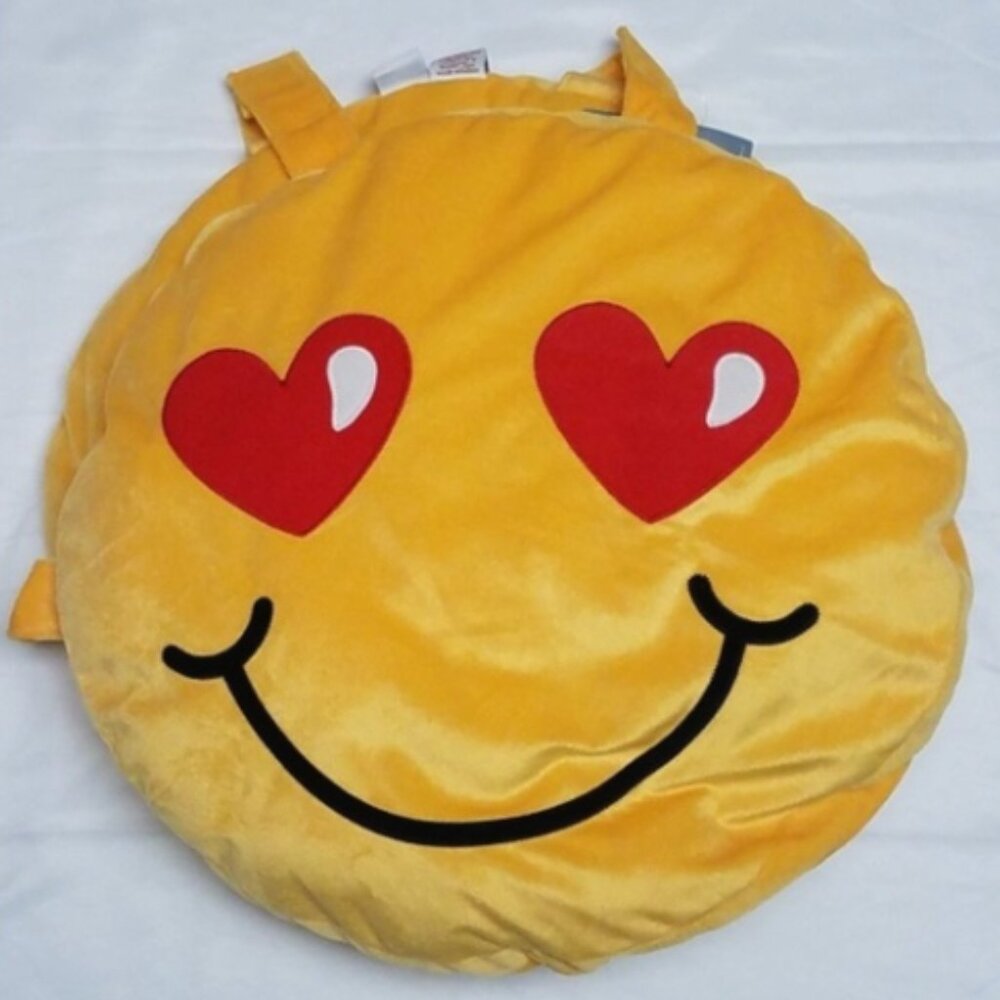 Kids Emoji Halloween Costume Heart & Winky Face OSFM Kids Ages 5-10 Fun NWOT